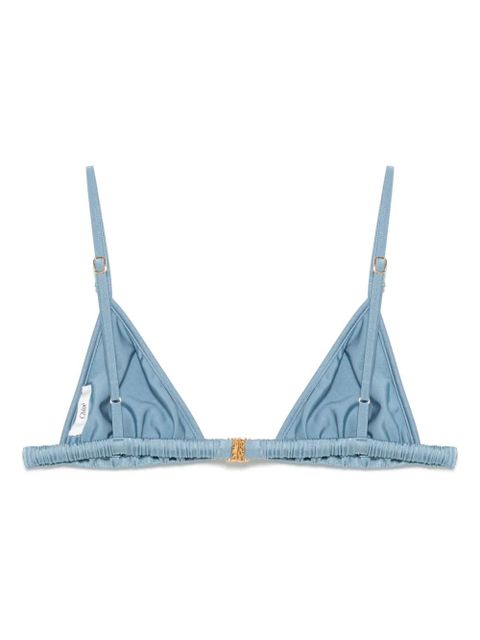 Chloé logo-lettering bikini top - Blue - zdjęcie produktu nr 2
