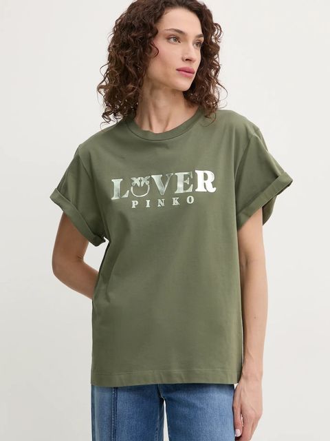 Pinko t-shirt bawełniany - zdjęcie produktu nr 1