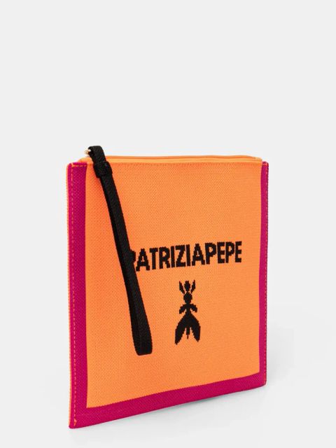 Patrizia Pepe kosmetyczka kolor pomarańczowy 2Q0024 K264