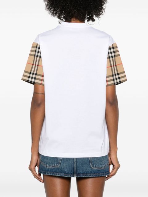 Burberry Vintage Check-detail T-shirt - White