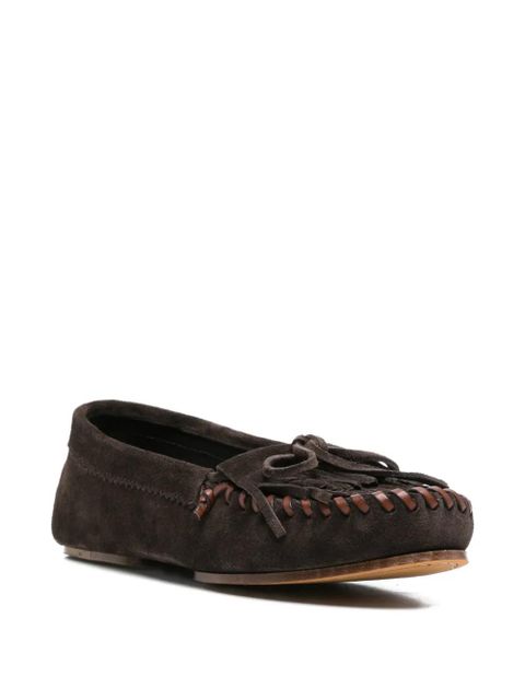 Paris Texas Indiana fringed-detail loafers - Brown - zdjęcie produktu nr 2