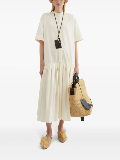 Jil Sander cotton shirt dress - Neutrals