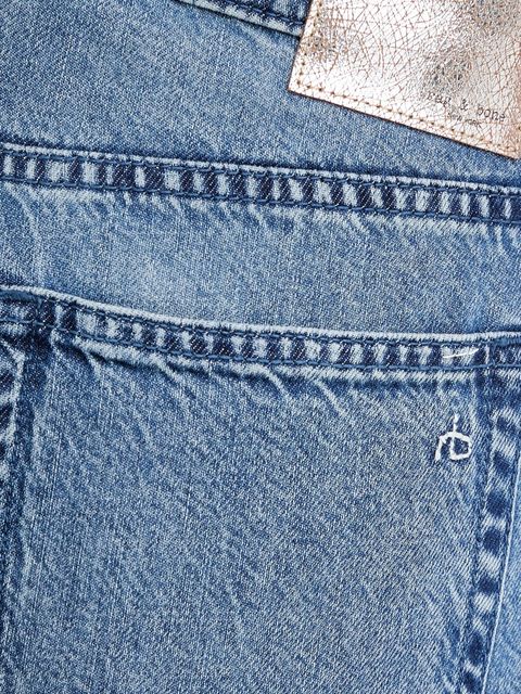 Rag & Bone jeansy damskie kolor niebieski WDD24F29351FRI