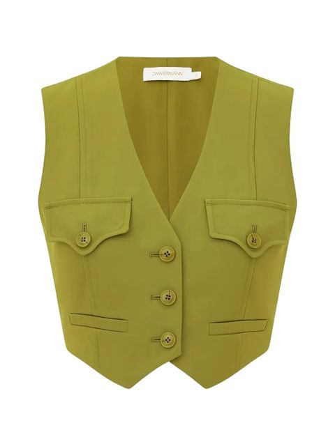 ZIMMERMANN pocket button waistcoat - Green - zdjęcie produktu nr 1