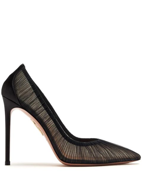 Aquazzura 105mm mesh pumps - Black - zdjęcie produktu nr 1