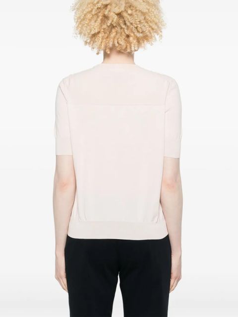 Jil Sander fine-knit T-shirt - Pink