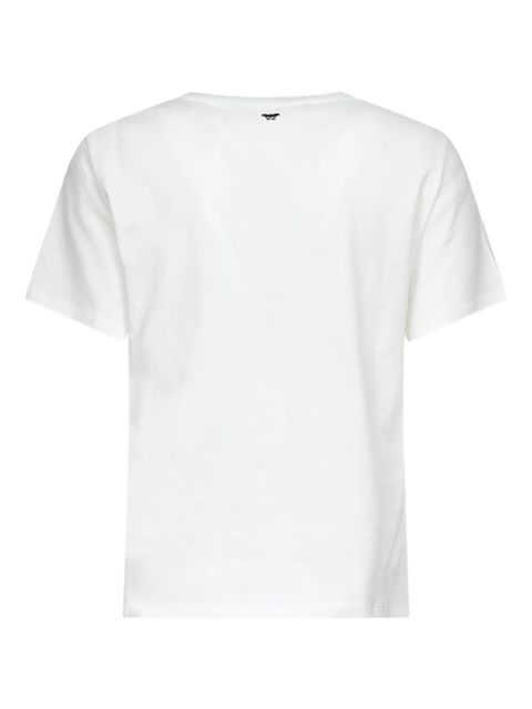 Weekend Max Mara postage-print cotton T-shirt - White - zdjęcie produktu nr 2
