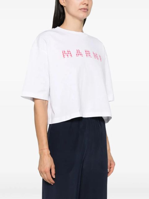 Marni logo-print T-shirt - White