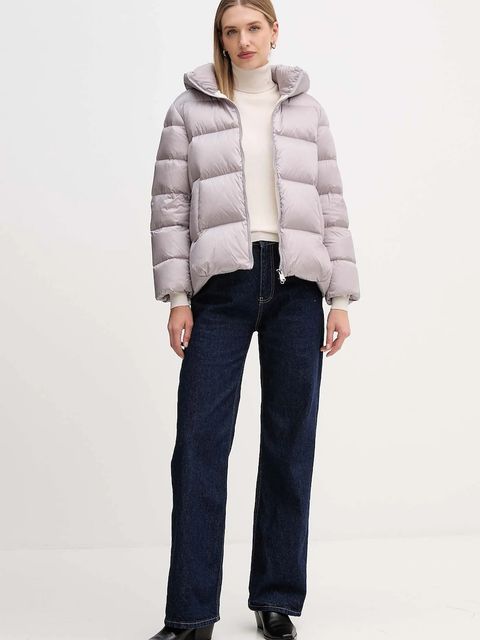 Hetrego kurtka puchowa ARINA kolor fioletowy zimowa oversize 8P600