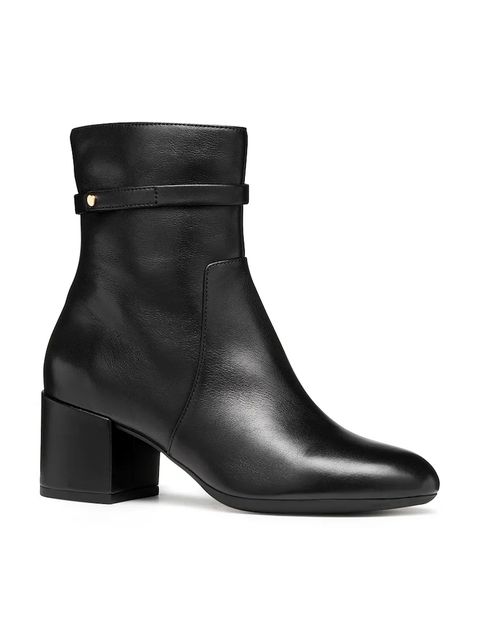 Geox botki skórzane D ELEANA damskie kolor czarny na słupku D56TWC 00085 C9999 - zdjęcie produktu nr 2