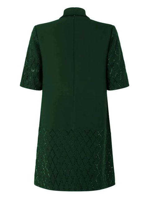 PINKO tie-fastening mini dress - Green - zdjęcie produktu nr 2