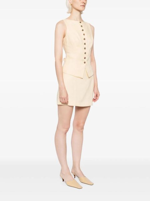 Reformation Lina linen two piece - Yellow - zdjęcie produktu nr 2