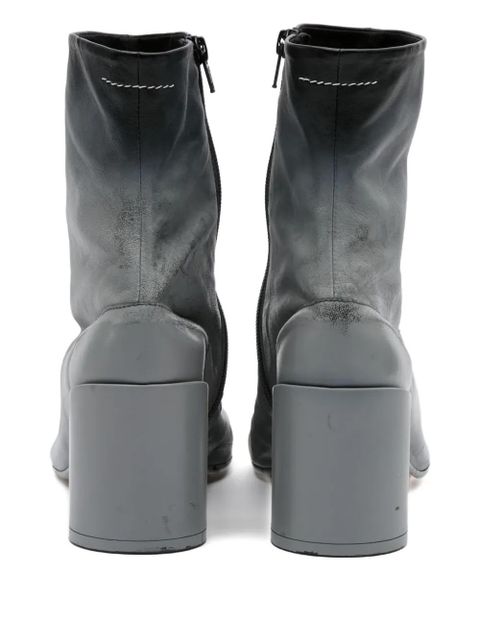 MM6 Maison Margiela leather ankle boots - Grey