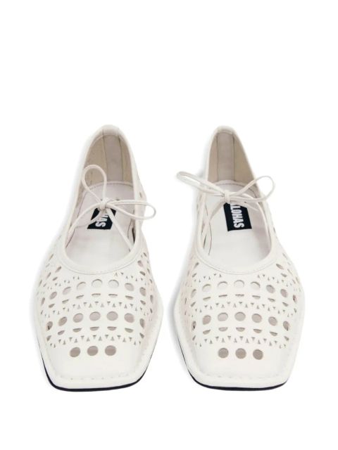 ALOHAS Sway Slit flat pumps - White