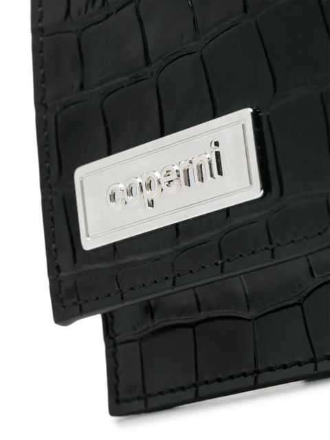 Coperni small Folder leather shoulder bag - Black