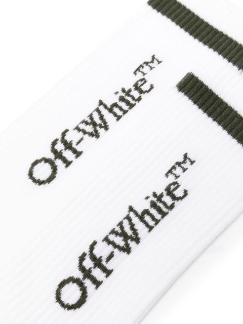 Off-White Line Mid Bookish ribbed socks