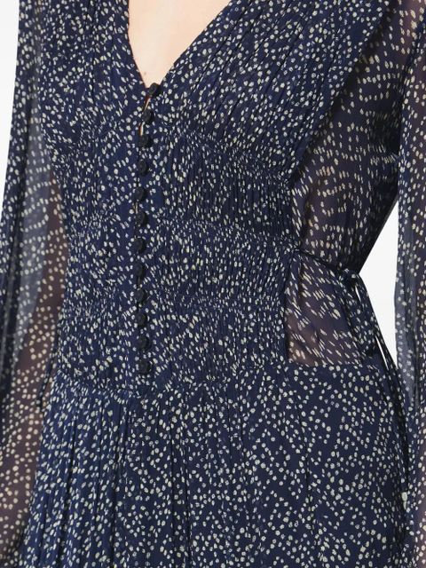 MARANT ÉTOILE Briane polka-dot midi dress - Blue