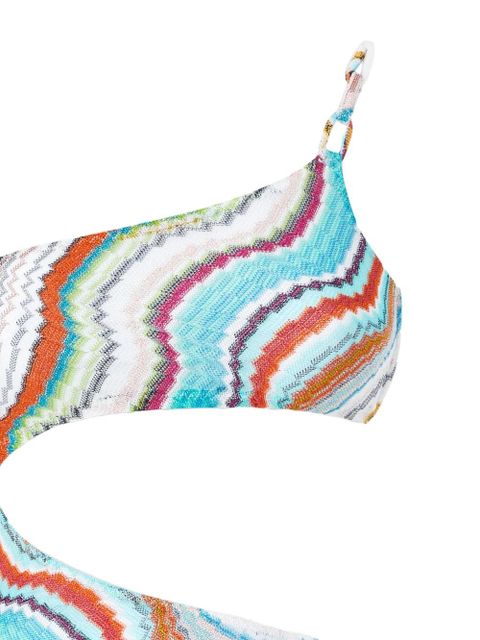 Missoni zigzag-woven swimsuit - Blue - zdjęcie produktu nr 2