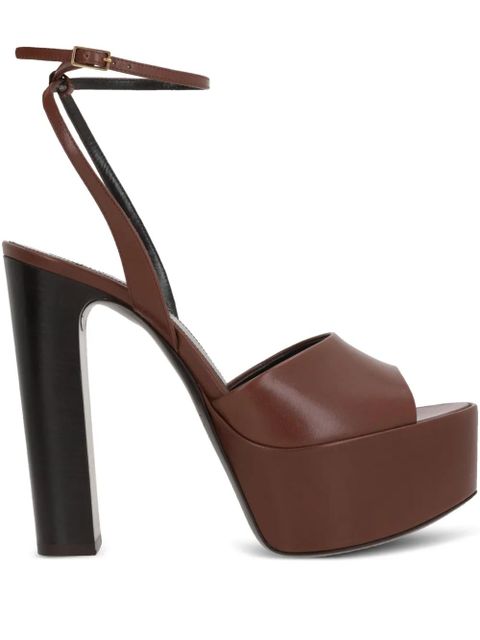 Saint Laurent 125mm Jodie sandals - Brown - zdjęcie produktu nr 1