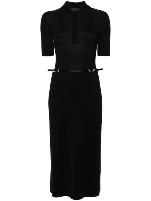 Givenchy belted wool midi dress - Black - zdjęcie produktu nr 1