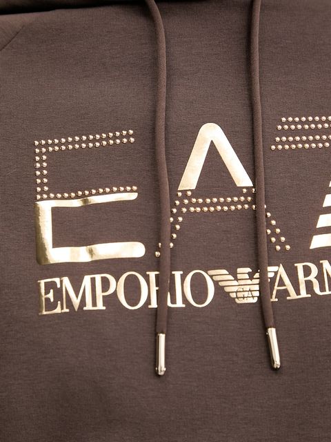 EA7 Emporio Armani dres damski kolor brązowy AF12502.7W000687