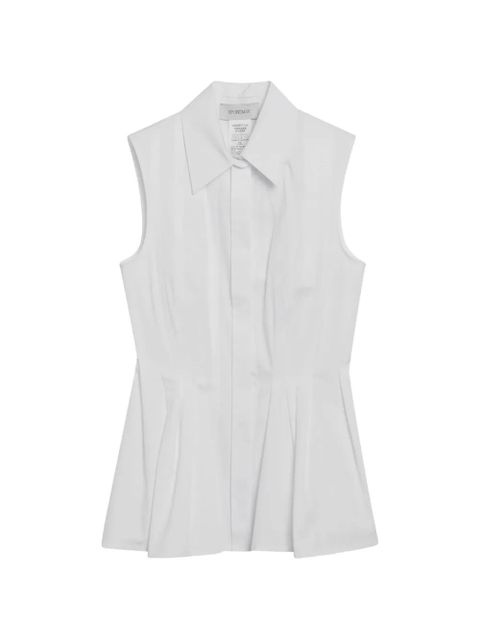 Sportmax pleated sleeveless shirt - White - zdjęcie produktu nr 1