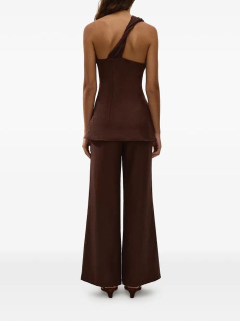 Faithfull the Brand Agua one-shoulder top - Brown