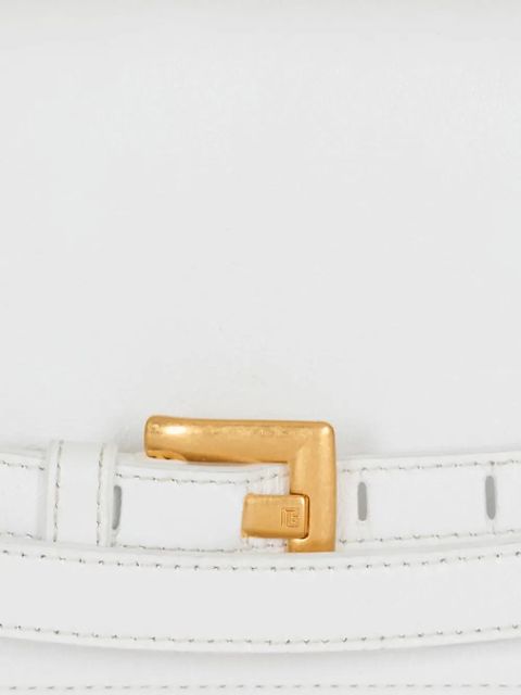 Balmain belt-detail clutch bag - White