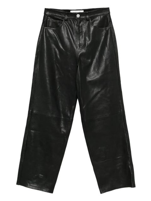 Róhe baggy leather trousers - Black - zdjęcie produktu nr 1