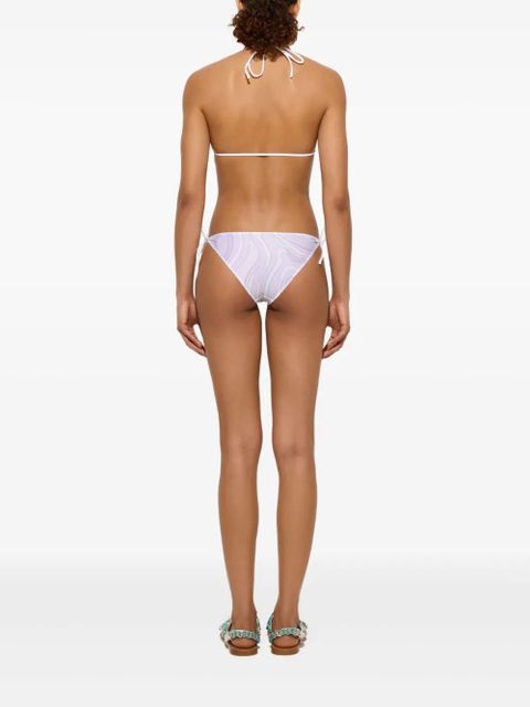PUCCI Marmo-print bikini bottoms - Purple