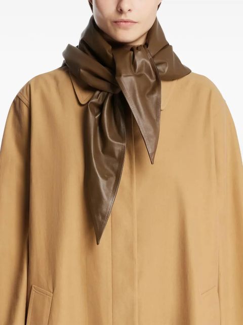 LEMAIRE leather triangle scarf - Brown - zdjęcie produktu nr 2