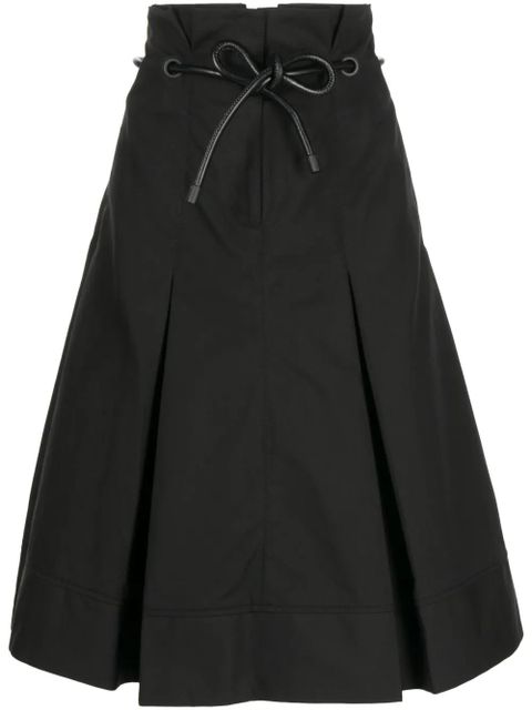 3.1 Phillip Lim Origami high-waisted midi skirt - Black - zdjęcie produktu nr 1