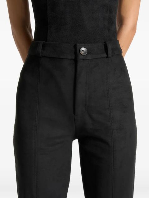 Manière De Voir zipped-cuffs trousers - Black