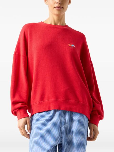 American Vintage long-sleeve crew-neck sweatshirt - Red
