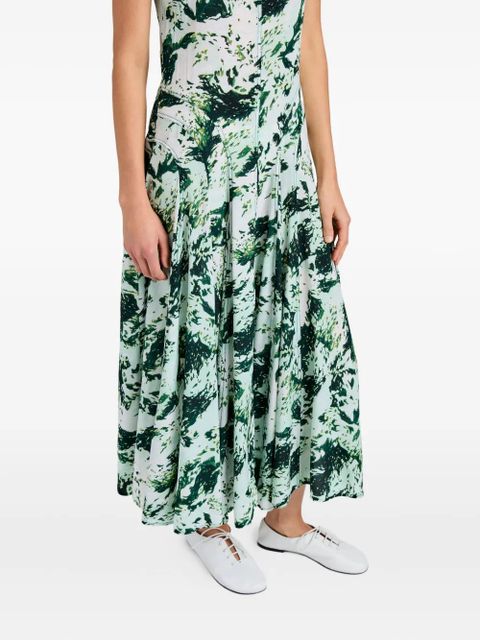 Proenza Schouler Adelide printed midi dress - Green