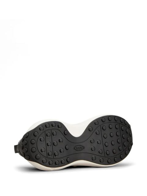 Tod's lace-up fastening panelled sneakers - Grey