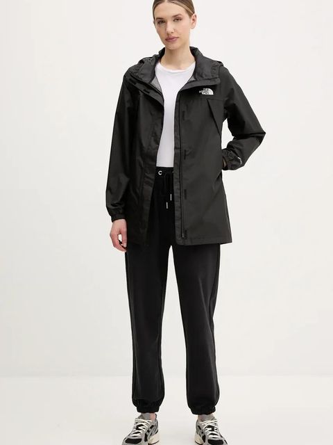 The North Face kurtka Antora Rain damska kolor czarny przejściowa NF0A8BKCJK31 - zdjęcie produktu nr 2