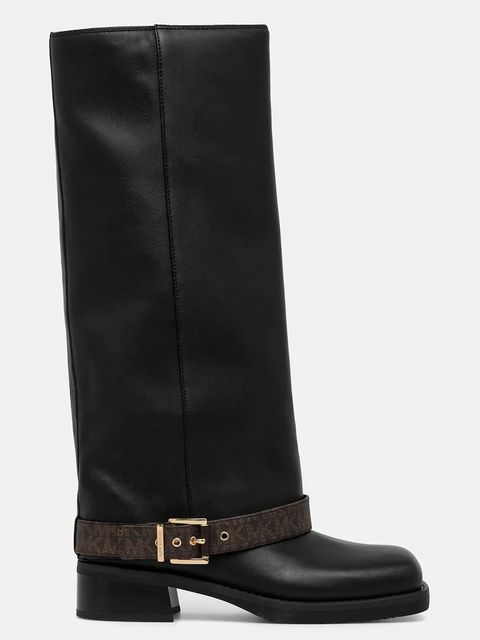 MICHAEL Michael Kors kozaki skórzane Colby damskie kolor czarny na płaskim obcasie 40F5COFB6L.292 - zdjęcie produktu nr 2