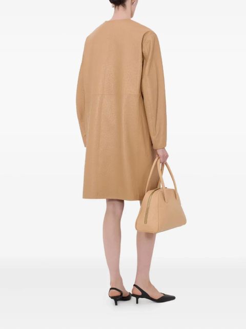LouLou de Saison Yari leather Coat - Neutrals