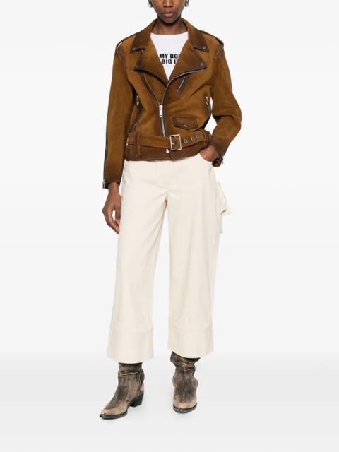 Golden Goose studded belted jacket - Brown - zdjęcie produktu nr 2