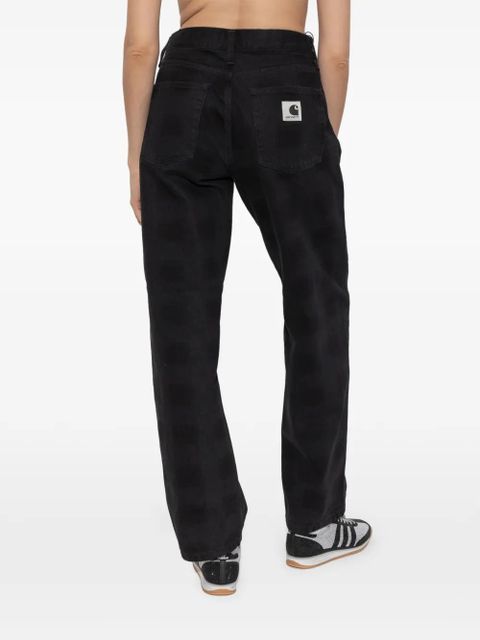 Carhartt WIP logo-patch jeans - Black