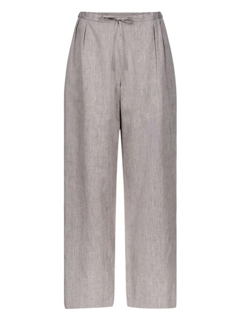 LouLou de Saison Clark pleated drawstring trousers - Grey - zdjęcie produktu nr 1