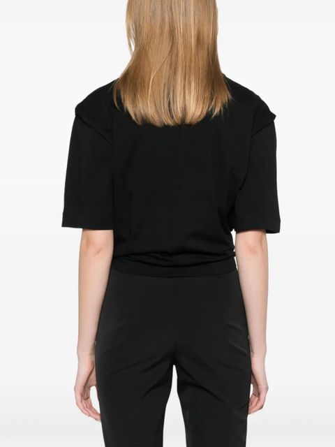 PINKO tied T-shirt - Black