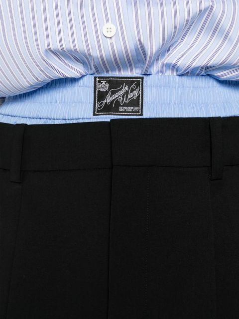 Alexander Wang logo-patch short - Black