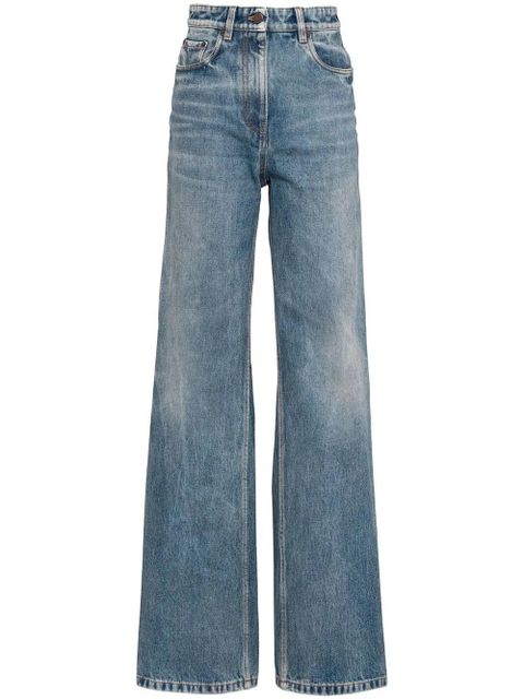 Prada bleached-effect straight-leg jeans - Blue - zdjęcie produktu nr 1