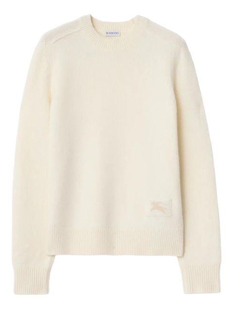 Burberry elbow-patch equestrian-knight sweater - Neutrals - zdjęcie produktu nr 1