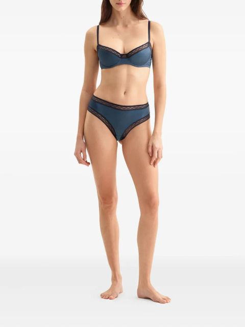 ERES Rêveur lace-trimmed thong - Blue
