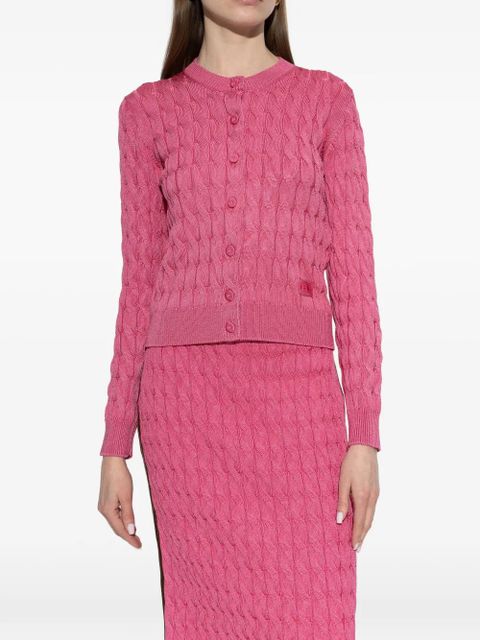 FENDI cable-knit cardigan - Pink