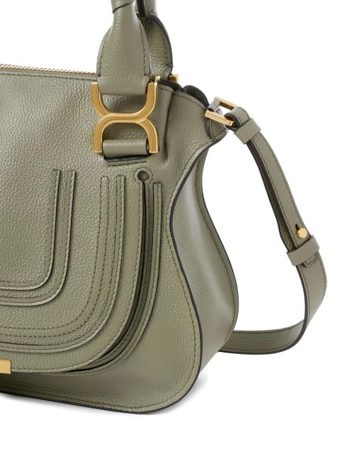 Chloé small Marcie top handles tassel tote bag - Green