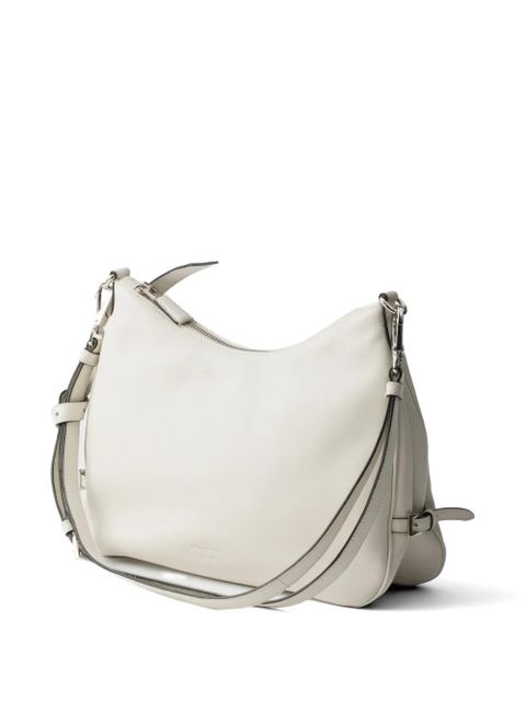 Prada Fold medium leather bag - White